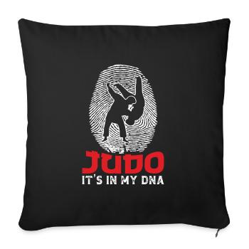 Judo It's in My DNA - Sofa pillowcase 17,3'' x 17,3'' (45 x 45 cm) - black - Front