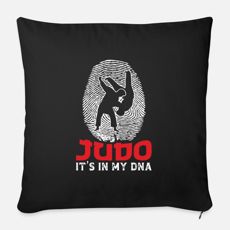 Judo It's in My DNA - Sofakissenbezug 45 x 45 cm - Schwarz