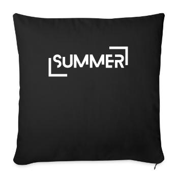SUMMER - Sofakissenbezug 45 x 45 cm - Schwarz - Vorne