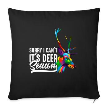 Sorry, I can't - Sofa pillowcase 17,3'' x 17,3'' (45 x 45 cm) - black - Front
