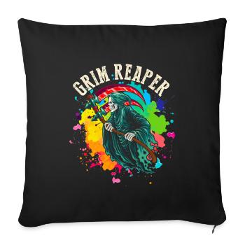 Angel of death - Sofa pillowcase 17,3'' x 17,3'' (45 x 45 cm) - black - Front