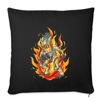 Alien Predator - Sofa pillowcase 17,3'' x 17,3'' (45 x 45 cm) - black - Front