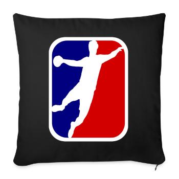 Handball. Handball fan. Handball player. - Sofa pillowcase 17,3'' x 17,3'' (45 x 45 cm) - black - Front