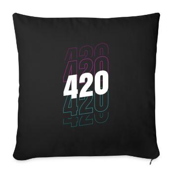 Lustiges 420-design Für Computerfreaks - Sofakissenbezug 45 x 45 cm - Schwarz - Vorne