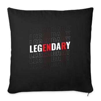 Legendary Bodybuilding Weight Training Fitness - Sofa pillowcase 17,3'' x 17,3'' (45 x 45 cm) - black - Front