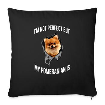 My Pomeranian Ist Perfekt Für Alle Hundebesitzer - Sofakissenbezug 45 x 45 cm - Schwarz - Vorne