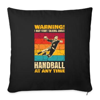Warning: I can start using at any time via - Sofa pillowcase 17,3'' x 17,3'' (45 x 45 cm) - black - Front