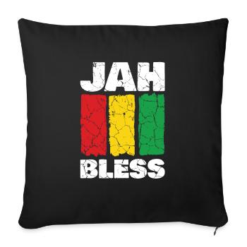 Ethical religious designs show their faith - Sofa pillowcase 17,3'' x 17,3'' (45 x 45 cm) - black - Front