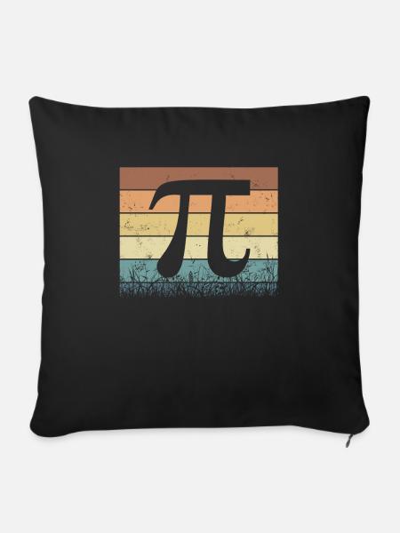 Pi Day Design for all teachers - Sofa pillowcase 17,3'' x 17,3'' (45 x 45 cm) - black