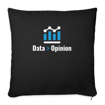 Rapports de données pour tous les geeks de l’informatique - Housse de coussin décorative 45 x 45 cm - noir - Devant