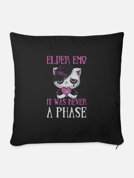 Elder Emo War Nie Eine Phase Für Goth Fan - Sofakissenbezug 45 x 45 cm - Schwarz