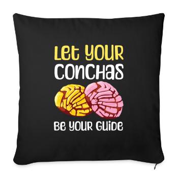 Laissez vos Conchas être votre guide pour tous les fans - Housse de coussin décorative 45 x 45 cm - noir - Devant