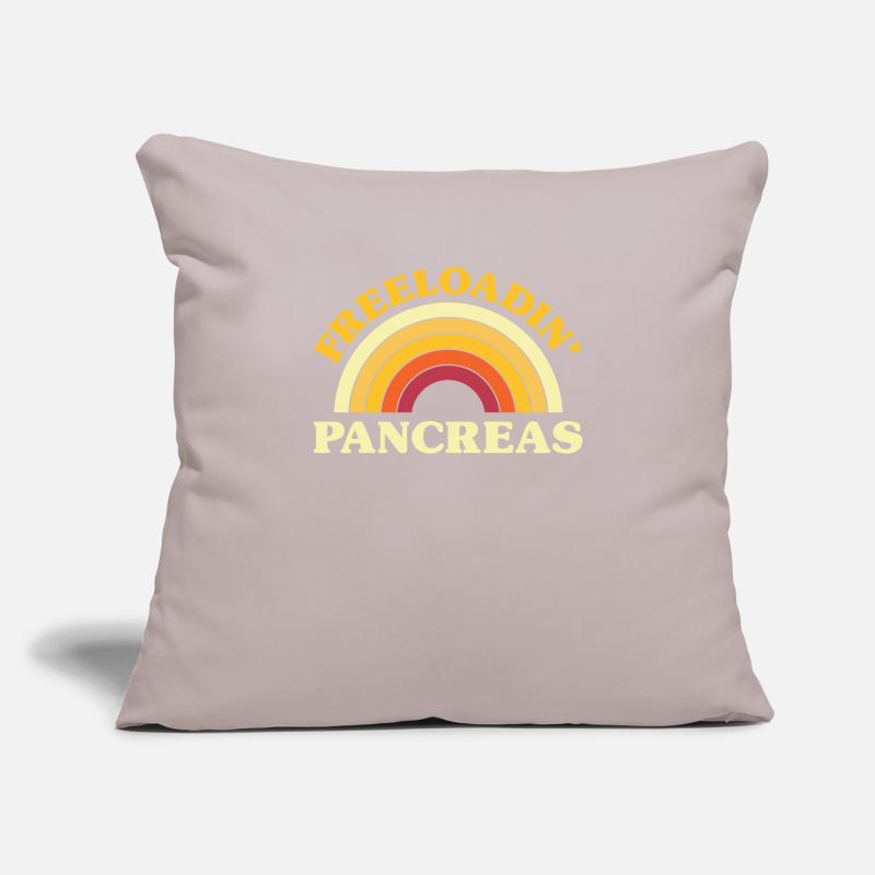Freeloadin Sensibilisation au pancréas pour les supporters Housse de coussin décorative 45 x 45 cm
