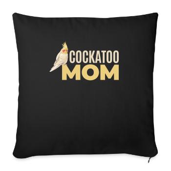 Kakadu-mutter Für Alle Kakadu-fans. - Sofakissenbezug 45 x 45 cm - Schwarz - Vorne
