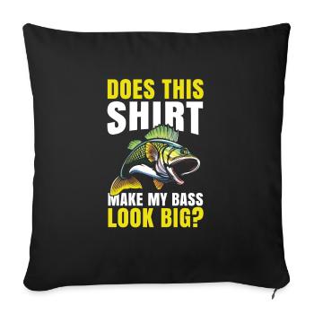 Est-ce que cela rend mon bar idéal pour tous les amateurs de pêche ? - Housse de coussin décorative 45 x 45 cm - noir - Devant