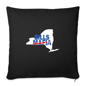 Buffalo Pride Strong Bold Bills Mafia Energy - Sofa pillowcase 17,3'' x 17,3'' (45 x 45 cm) - black - Front
