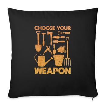 Choisissez vos outils - Housse de coussin décorative 45 x 45 cm - noir - Devant
