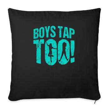 Boy Tap Too - Sofa pillowcase 17,3'' x 17,3'' (45 x 45 cm) - black - Front
