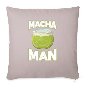 Macha Man - Sofa pillowcase 17,3'' x 17,3'' (45 x 45 cm) - light taupe - Front