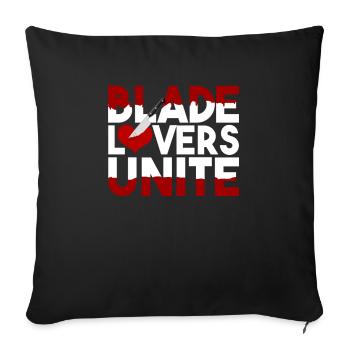 Blade Lover Unite - Sofa pillowcase 17,3'' x 17,3'' (45 x 45 cm) - black - Front