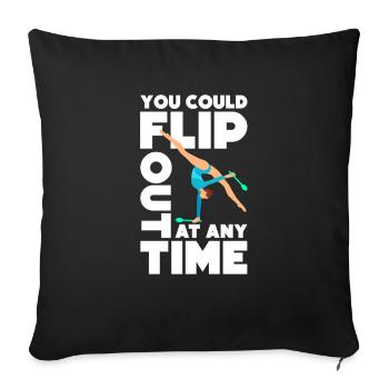 You can opt out at any time - Sofa pillowcase 17,3'' x 17,3'' (45 x 45 cm) - black - Front