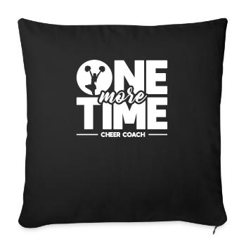 Another time Cheer Coach - Sofa pillowcase 17,3'' x 17,3'' (45 x 45 cm) - black - Front