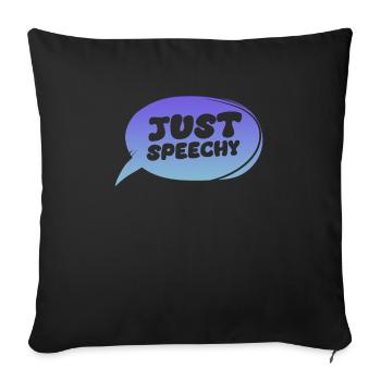 Parler simplement - Housse de coussin décorative 45 x 45 cm - noir - Devant