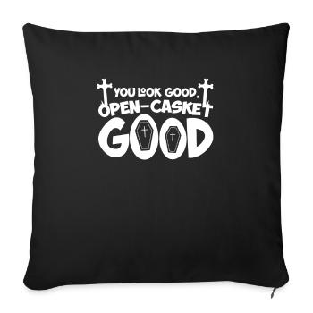 They look good Open box good - Sofa pillowcase 17,3'' x 17,3'' (45 x 45 cm) - black - Front
