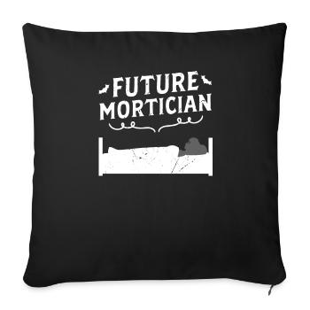 Futur entrepreneur de pompes funèbres - Housse de coussin décorative 45 x 45 cm - noir - Devant