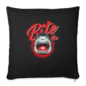 Me Shark Graphique - Housse de coussin décorative 45 x 45 cm - noir - Devant