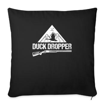 Duck Dropper - Sofa pillowcase 17,3'' x 17,3'' (45 x 45 cm) - black - Front