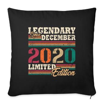 Légendaire Décembre 2020 édition limitée - Housse de coussin décorative 45 x 45 cm - noir - Devant