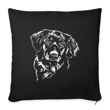 NOVA SCOTIA DUCK TOLLING RETRIEVER Les chiens de Wilsign - Housse de coussin décorative 45 x 45 cm - noir - Devant