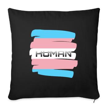 Transgender - Sofakissenbezug 45 x 45 cm - Schwarz - Vorne