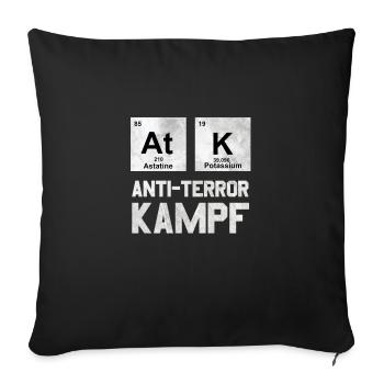 ATK Anti Terror fight gift - Sofa pillowcase 17,3'' x 17,3'' (45 x 45 cm) - black - Front