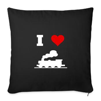 J'adore tourner !! - Housse de coussin décorative 45 x 45 cm - noir - Devant