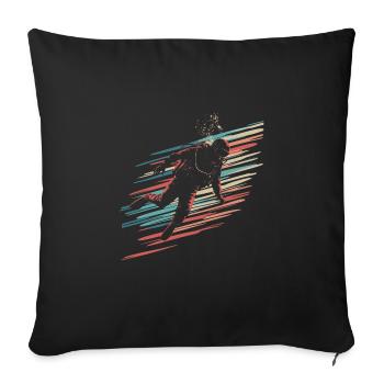 Scuba Diving Diving Diver Vintage - Sofa pillowcase 17,3'' x 17,3'' (45 x 45 cm) - black - Front