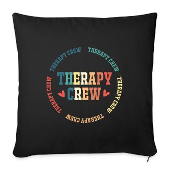 Physiotherapy Physiotherapy Physiotherapist - Sofa pillowcase 17,3'' x 17,3'' (45 x 45 cm) - black - Front