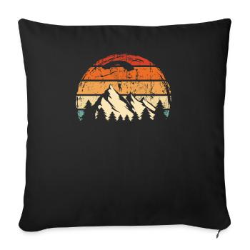 Paragliding Gleitschirm Paragleiter Paraglider - Sofa pillowcase 17,3'' x 17,3'' (45 x 45 cm) - black - Front