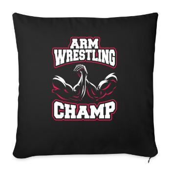 ARM WRESTLING CHAMP - Housse de coussin décorative 45 x 45 cm - noir - Devant