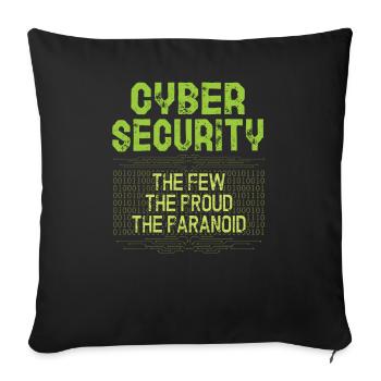 Cyper Security Les rares fiertés de la - Housse de coussin décorative 45 x 45 cm - noir - Devant