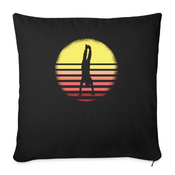 Turnen Gymnastik Vintage Design - Sofakissenbezug 45 x 45 cm - Schwarz - Vorne