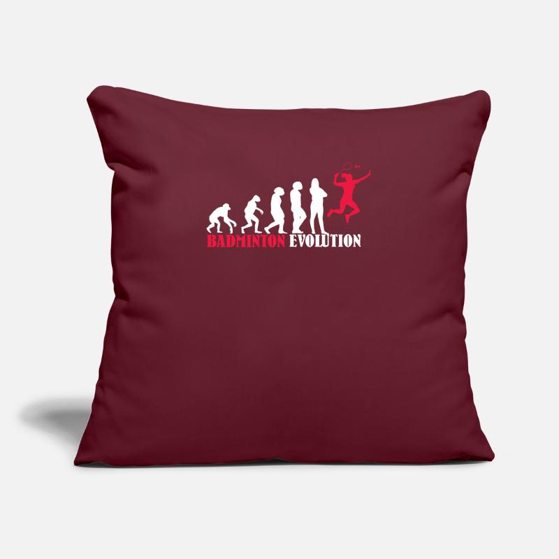 Badminton Evolution Design als Geschenk Housse de coussin décorative 45 x 45 cm