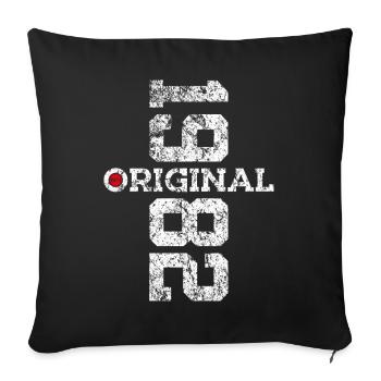 44E ANNIVERSAIRE ORIGINAL 1982 - Housse de coussin décorative 45 x 45 cm - noir - Devant