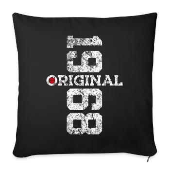 58E ANNIVERSAIRE ORIGINAL 1968 - Housse de coussin décorative 45 x 45 cm - noir - Devant