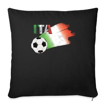 Fahne Italien - Sofakissenbezug 45 x 45 cm - Schwarz - Vorne