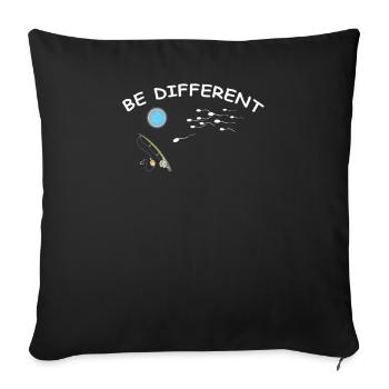 Angler Gift Idea Hobby Fishing - Housse de coussin décorative 45 x 45 cm - noir - Devant