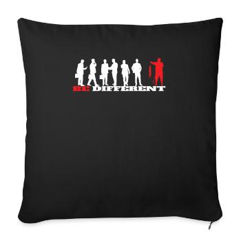 Angler Gift Idea Hobby Fishing - Housse de coussin décorative 45 x 45 cm - noir - Devant