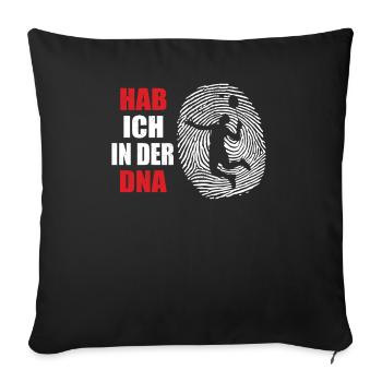 Badminton Spieler Geschenkidee Design - Sofakissenbezug 45 x 45 cm - Schwarz - Vorne