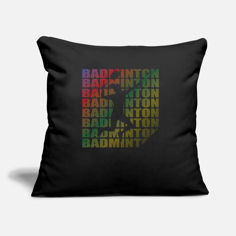 Badminton Player Gift Idea Design Sofa pillowcase 17,3'' x 17,3'' (45 x 45 cm)